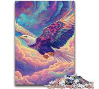 Puzzle 1000 pièces pour Adultes, Aigle coloré, 1000 pièces pour Adolescents, Jeux d'activités familiales stimulants, Jouet de Bricolage pour décoration Murale de la Maison, Cadeaux (50x75cm)