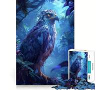 Puzzle 1000 pièces pour Adultes Aigle majestueux Tropical Décoration soignée Jeu de Construction et de Paix Cadeau d'anniversaire (50x75cm)