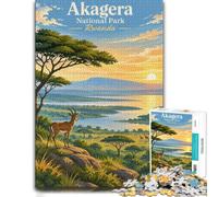 Puzzle 1000 pièces pour Adultes, Akagera National Park Rwanda Landscape_001 | Pour la période de l'Avent : ce puzzle adulte 1000 pièces transforme les vacances d'hiver en pause puzzle.