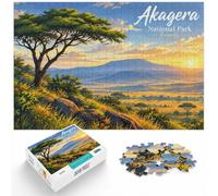 Puzzle 1000 pièces pour Adultes, Akagera National Park Rwanda Landscape | Pour une pause tranquille entre semaine et w nd : ce puzzle adulte 1000 pièces offre un loisir calme à la maison.