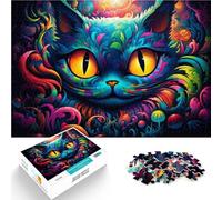 Puzzle 1000 pièces pour Adultes Alice Cat Jeux éducatifs à Domicile Jouets DIY 26x38cm Jeu Stimulant et Jeu Familial pour Adolescents de 14 Ans et Plus