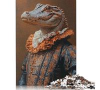 Puzzle 1000 pièces pour Adultes Alligator Nobleman Puzzles pour Adultes Puzzles en Bois pour s'amuser en Famille et Jouer Le Soir 1000 pièces (75x50cm)