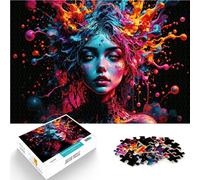 Puzzle 1000 pièces pour Adultes Alors Que Mon Esprit explose Jouet éducatif intellectuel décompressant Décoration Parfaite 75x50cm