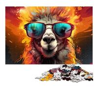 Puzzle 1000 pièces pour Adultes Alpaga pour Puzzle Une œuvre d'art pour et Adolescent de 14 Ans et Plus 1000 pièces (75 x 50 cm)