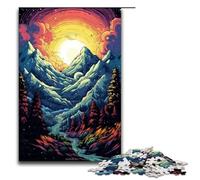 Puzzle 1000 pièces pour Adultes Alpes coloré Puzzle Hands on Game 75x50cm