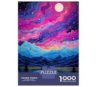Puzzle 1000 Pièces pour Adultes Alpine Meadow Stream Puzzle pour Adultes Jeu Manuel Décoration Murale pour Les Joueurs 52x38cm/1000pcs