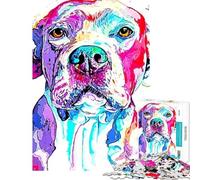 Puzzle 1000 pièces pour Adultes American Bully Puzzle pour Adolescents Jeu de Construction découpe de précision défi à relever (Taille 38x26cm)
