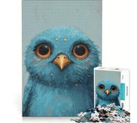 Puzzle 1000 pièces pour Adultes Ami à Plumes Bleues, Jeu Pratique, Difficile et Stimulant, idéal pour décorer Un Bureau 50x75cm