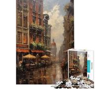 Puzzle 1000 pièces pour Adultes Amsterdam Pays-Bas Jeu éducatif de Construction de Motifs décoration Murale Convient aux Personnes de 14 Ans et Plus (50x75cm)