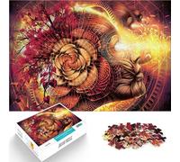 Puzzle 1000 pièces pour Adultes Anatomie Florale Jouets de Jeu pour Cadeau Familial Activités Amusantes à la Maison, Cadeaux d'anniversaire, Cadeaux de Voyage, 75x50cm