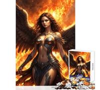 Puzzle 1000 pièces pour Adultes « Ange déchu Rebelle » Jeu éducatif et Amusant Cadeau d'anniversaire avec Poster et fiche de Questions Assortis Dimensions 38x52cm