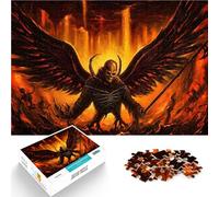 Puzzle 1000 pièces pour Adultes Ange Fantastique Fait de Bois pour Les 14 Ans et Plus Interaction Parent-Enfant Cadeaux intéressants pour réduire Le Stress。Taille：50x75cm/19.68x29.52pouce