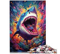Puzzle 1000 pièces pour Adultes Animal de Requin Jeu éducatif Défi Jouet 26x38cm est idéal comme Cadeau pour Toute la Famille