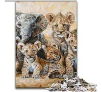 Puzzle 1000 pièces pour Adultes, Animaux africains, Anti-Stress, défi Difficile, Cadeaux du Père Noël Secret, à partir de 14 Ans (Taille 26x38cm)