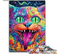 Puzzle 1000 pièces pour Adultes, Animaux, Chats, décoration à Faire soi-même, défi cérébral, pour Adultes, Famille, Cadeau de Vacances (Taille : 50x75cm)
