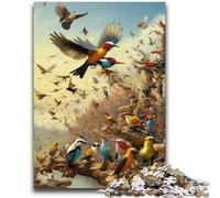 Puzzle 1000 pièces pour Adultes, Animaux d'Afrique, Anti-Stress, pour Passer Un Bon Moment, Interaction Parent-Enfant (75x50cm)