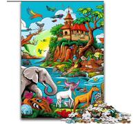Puzzle 1000 pièces pour Adultes Animaux d'Afrique Jeu interactif Familial, idéal pour Les Adolescents, Cadeau Casse-tête (Taille : 50x75cm)