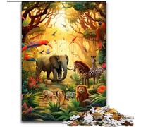 Puzzle 1000 pièces pour Adultes Animaux d'Afrique, Jeu interactif Familial, idéal pour Les Adolescents, Cadeau Casse-tête (Taille : 26x38cm)