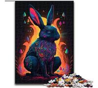 Puzzle 1000 pièces pour Adultes, Animaux, Lapins, en Bois, Jouets, Cadeau éducatif, intellectuel, décompressant, Amusant, Jeu Familial, 1000 pièces(50x75cm)