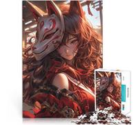 Puzzle 1000 pièces pour Adultes Anime Fox Samurai Maid Jouet éducatif intellectuel décompressant Décoration Parfaite 52x38cm