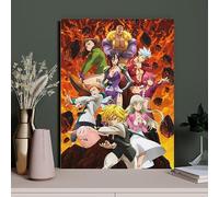 Puzzle 1000 Pièces pour Adultes,Anime Sept Péchés Capitaux,Puzzle Enfant Puzzle Jeu Éducatif pour Les Défis des Vacances pour Adolescents(50x70cm)-131