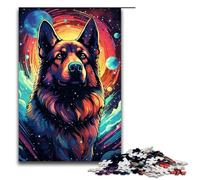 Puzzle 1000 pièces pour Adultes Anime Wolf in The Moonlight Puzzle Game Décoration Parfaite pour Les Adolescents de 14 Ans et Plus 75x50cm
