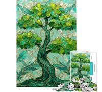 Puzzle 1000 pièces pour Adultes Arbre à Feuillage Puzzle pour Adolescents Assemblage de Motifs Difficiles et stimulants Jeu passionnant et Convivial en Famille (Dimensions 50x75cm)