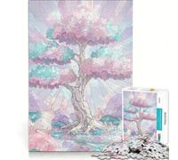 Puzzle 1000 pièces pour Adultes Arbre de Cristal Rêve Pastel, Jeu Impossible, Analyse et logique, Renforce l'amour Entre Les Couples 38x52cm