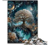 Puzzle 1000 pièces pour Adultes Arbre de Vie, Anti-Stress avec pièces de Formes aléatoires entièrement emboîtables, pour Les Enfants de 14 Ans et Plus (Taille 50x75cm)