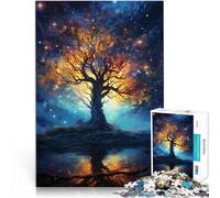 Puzzle 1000 pièces pour Adultes Arbre de Vie Cosmique Défi Difficile pour soulager Le Stress Collection d'artistes, Beaux-Arts 38x26cm
