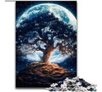 Puzzle 1000 pièces pour Adultes Arbre de Vie Cosmique en Bois, idée Cadeau déco Maison DIY 50x75cm Activité Adulte et Famille, Cadeau déco Maison DIY