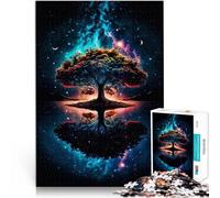 Puzzle 1000 pièces pour Adultes Arbre de Vie Cosmique Jeu Familial Anti-Stress Défi Difficile Une œuvre d'art 75x50cm