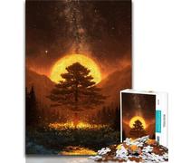 Puzzle 1000 pièces pour Adultes Arbre de Vie doré Puzzle Adulte Apprentissage éducatif pour est idéal comme Cadeau pour Toute la Famille 26x38cm