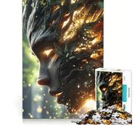 Puzzle 1000 pièces pour Adultes Arbre Nymphe Ancienne Jouet de décoration Murale Interaction Parent-Enfant idéal comme Cadeau 38x52cm