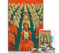 Puzzle 1000 pièces pour Adultes Armée de Terre Cuite, Jeu Stimulant et éducatif en Famille pour Anniversaire et Noël (75x50cm)