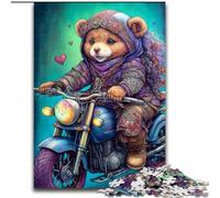 Puzzle 1000 pièces pour Adultes Art Bear Jigsaw en Carton, Divertissement Relaxant, Cadeau de Noël Parfait et décoration intérieure 1000 pièces(26x38cm)