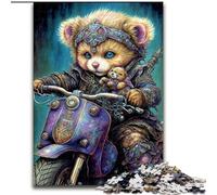 Puzzle 1000 pièces pour Adultes Art Bear Jigsaw Jeu interactif Familial, idéal pour Les Adolescents, Cadeau Casse-tête (Taille : 50x75cm)