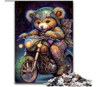 Puzzle 1000 pièces pour Adultes Art Bear Puzzle en Carton, avec Jeu interactif Familial, pour Les 14 Ans et Plus 1000 pièces(26x38cm)