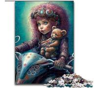 Puzzle 1000 pièces pour Adultes Art Bear Puzzles en Carton, Cadeau de Noël, idéal pour Le Bureau, la Chambre, Le Salon Décoration 1000 pièces(26x38cm)