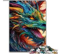 Puzzle 1000 pièces pour Adultes Art Dragons Volants Puzzle pour s'amuser en Famille Parfait pour Les Vacances, Les soirées de Jeux interactives (Taille : 50x75cm)