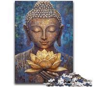 Puzzle 1000 pièces pour Adultes, Art du Bouddha, Jouets éducatifs, décoration d'intérieur Unique et Cadeaux pour Les 14 Ans et Plus 26x38cm