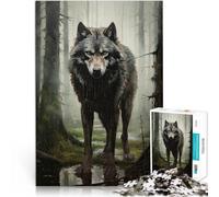 Puzzle 1000 pièces pour Adultes Art du Loup Jouets addictifs pour Le défi de l'intelligence cérébrale Une œuvre d'art 75x50cm