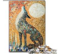 Puzzle 1000 pièces pour Adultes, Art du Loup, pour stimuler Le Cerveau, Jouets addictifs pour cultiver la Patience, décoration Parfaite (Taille 50x75cm)