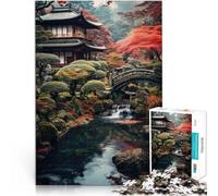 Puzzle 1000 pièces pour Adultes Art du Paysage Japonais Séjour Anti-Stress pour Tuer Le Temps décoration Murale 75x50cm