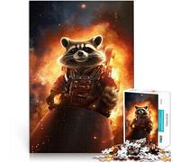 Puzzle 1000 pièces pour Adultes Art du Raton Laveur Jouets Jeux éducatifs Soulagement du Stress Bon Cadeau 75x50cm