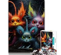 Puzzle 1000 pièces pour Adultes Art Écureuil Mignon 1000 pièces pour Adolescents renforce l'amour Entre Les Couples pour Les 14 Ans et Plus 38x26cm