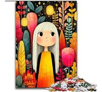 Puzzle 1000 pièces pour Adultes Art Girl, Jeu Stimulant et éducatif en Famille pour Anniversaire et Noël (Taille 26x38cm)