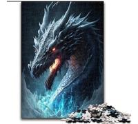 Puzzle 1000 pièces pour Adultes Art Ice Dragon Puzzle pour Les Adolescents, Les Couples et Les Amis pour Les Anniversaires, Noël (Taille : 50x75cm)