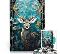 Puzzle 1000 pièces pour Adultes Art Kintsugi du cerf Compétition de Vitesse Manuelle Offrir en Cadeau à Toute la Famille 75x50cm