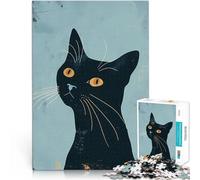 Puzzle 1000 pièces pour Adultes Art Moderne du Chat Jeu Familial Anti-Stress Défi Difficile Cadeaux d'anniversaire 75x50cm